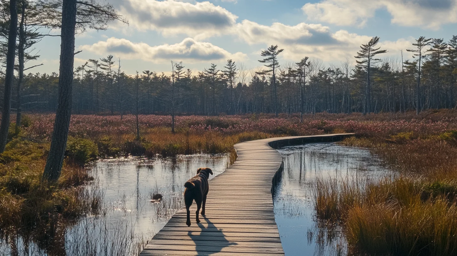 Dog portrait at Blue Hills Reservation Braintree Massachusetts