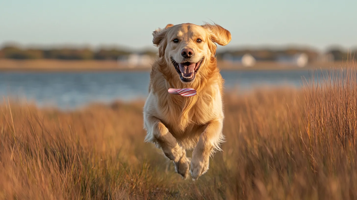 Dog photography gift session along the North River marshlands in Norwell Massachusetts