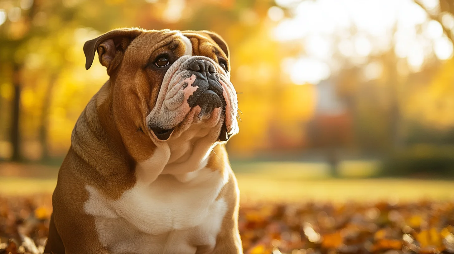 English Bulldog portrait on the South Shore of Massachusetts