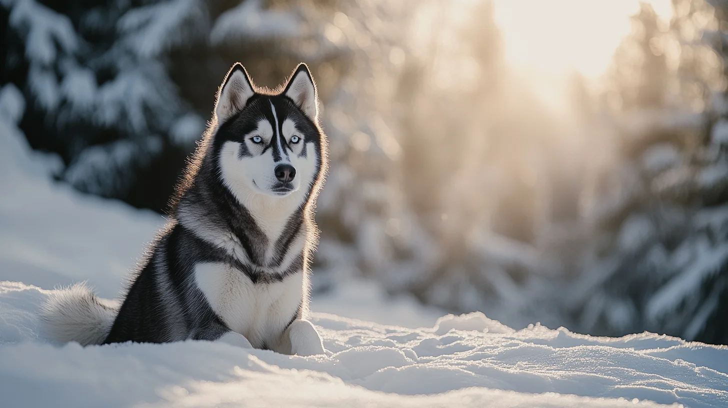 Siberian Husky portrait South Shore Massachusetts