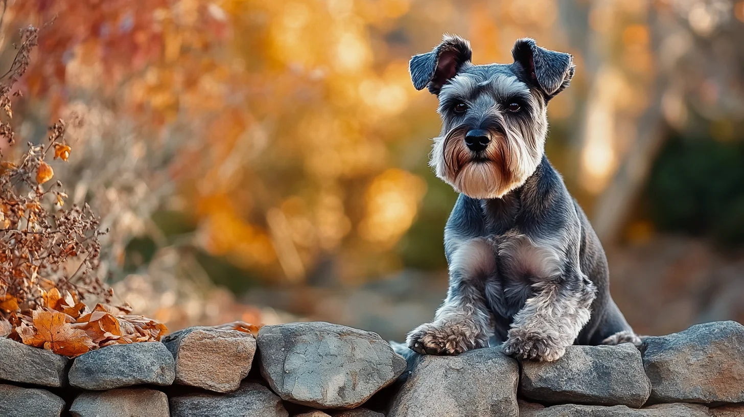 Miniature Schnauzer portrait on the South Shore of Massachusetts