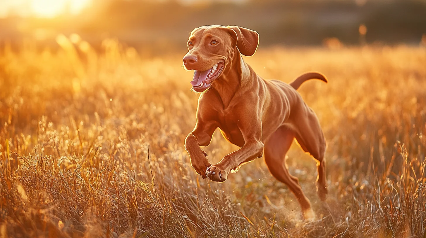 Vizsla portrait on the South Shore of Massachusetts